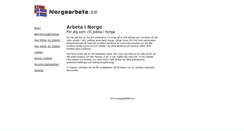 Desktop Screenshot of norgearbete.se