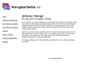 Tablet Screenshot of norgearbete.se